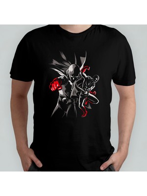 Pixxa One Punch Man Unisex %100 Pamuklu Bisiklet Yaka T-Shirt Model 7