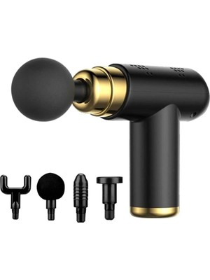 Alpotekno 4 Başlıklı USB Şarj Olabilen Masaj Tabancası