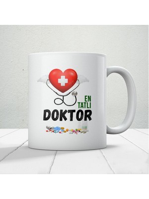Nostaljik Lezzetler 14 Mart Tıp Bayramı En Tatlı Doktor Baskılı Kupa Bardak