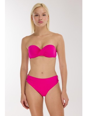 Ayyıldız 3404 Koyu Pembe Straplez Bikini Takımı