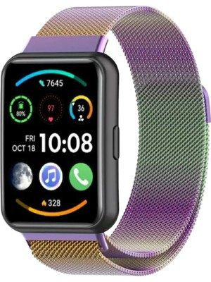 Huawei Digizone Huawei Watch Fit 2 Uyumlu Metal Hasır Kordon
