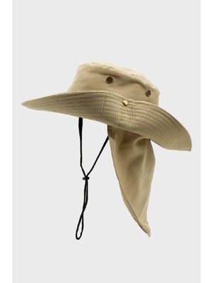 Külah Outdoor Uv Güneş Koruyucu Şapka Camel Lejyoner Safari Şapkası