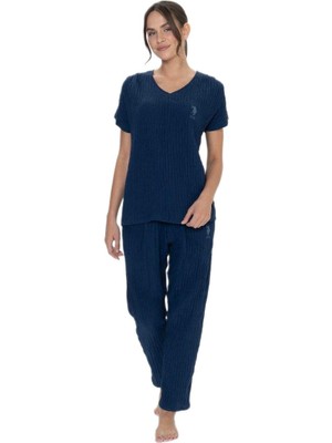 U.S. Polo Assn. Kadın Lacivert Pijama Takım 20015