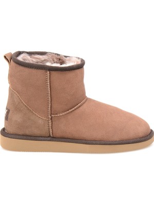 Pegia  Süet İçi Kürk Klasik Kadın Kısa Bot 191021