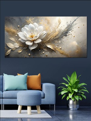 Kanvas Tablo Beyaz Lotus Çiçeği