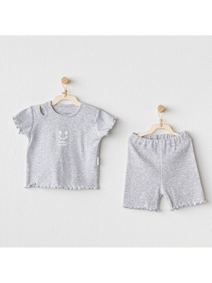 Andy Wawa Bebek 2'li Set Gri Takım AC25900