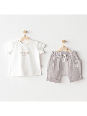 Andywawa Erkek Bebek Takım 2 Parça Set Happy Animals AC25847