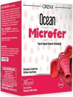 Orzax Ocean Microfer Yeni Nesil Demir Desteği Damla 30 Ml