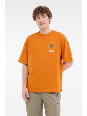 Lumberjack ml Star 11OTD1-27 5fx Turuncu Erkek Kısa Kol T-Shirt