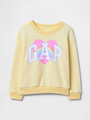 Kız Bebek Sarı Havlu Kumaş Grafikli Sweatshirt