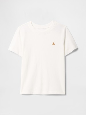 Gap Erkek Bebek Kırık Beyaz Brannan Bear İşlemeli T-Shirt