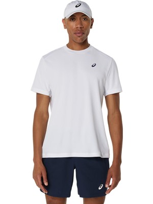 Asics Court Ss Top Erkek Beyaz Kısa Kollu Tshirt 2041A339-100
