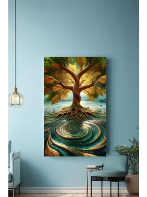 Miyrem  Soyut Kanvas SERISI0018A