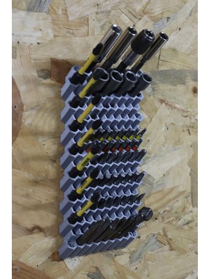 3D Printer Sepeti 140 Adetli Hex Bits Uç Organizeri