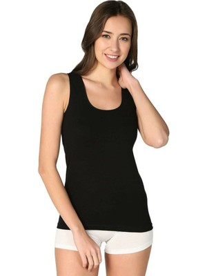 Tutku TKD0136 Kadın Ribana Esnek Yapılı Pamuklu Geniş Askılı Atlet 6'lı Ekonomik Paket