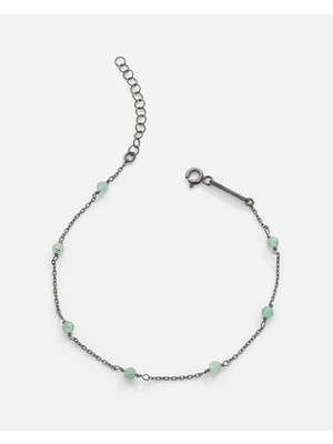 Meks Jewels 1,45 Karat Aventurin Taşlı Gümüş Serenity Bileklik