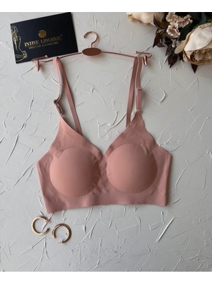 Nessa Ince Askılı Çıkarılabilir Padli Dikişsiz Lazer Kesim Iz Yapmaz Kopçasız BRALET-2012