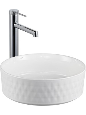 Lena Tezgah Üstü Lavabo (Beyaz) E-W5001