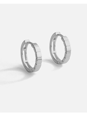 Meks Jewels Gümüş Halka Küpe