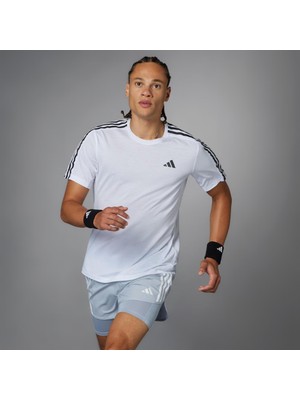 adidas Own The Run 3-Stripes Erkek Tişört