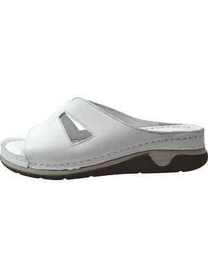 Beety 419-23 Hakiki Deri Ortopedik Anatomik Kadın Anne Terlik