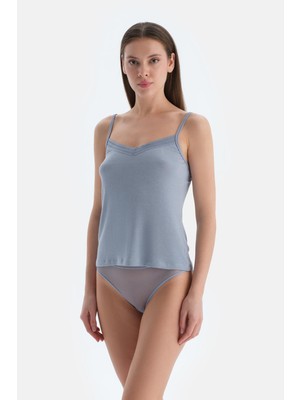 Buz Mavisi Dantelli Brıef Külot