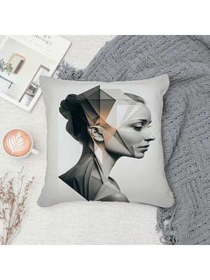 Çift Taraf Baskılı Gizli Di Özel Tasarım Süet Dokulu Kırlent Kılıfı Takımı 105