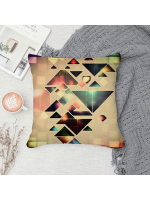 Çift Taraf Baskılı Gizli Di Özel Tasarım Süet Dokulu Kırlent Kılıfı Takımı 103