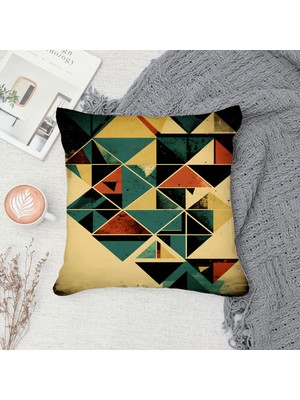 Çift Taraf Baskılı Gizli Di Özel Tasarım Süet Dokulu Kırlent Kılıfı Takımı 112