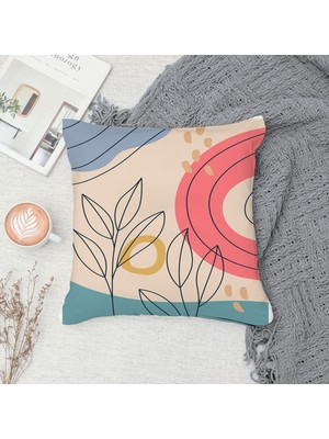 Çift Taraf Baskılı Gizli Di Özel Tasarım Süet Dokulu Kırlent Kılıfı Takımı 208