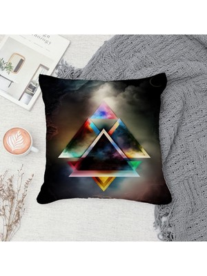 Çift Taraf Baskılı Gizli Di Özel Tasarım Süet Dokulu Kırlent Kılıfı Takımı 82