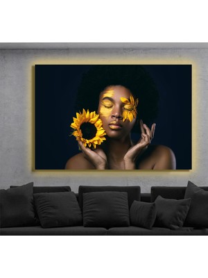 Marsilyan LED Işıklı Kanvas Tablo, 3D Dekoratif Baskılı Tablo Yapay Zeka Destekli Modern Tasarımlar 21