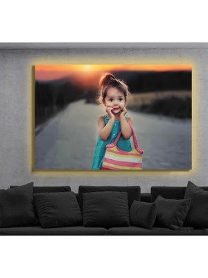 Marsilyan LED Işıklı Kanvas Tablo, 3D Dekoratif Baskılı Tablo Yapay Zeka Destekli Modern Tasarımlar 287