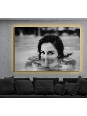 Marsilyan LED Işıklı Kanvas Tablo, 3D Dekoratif Baskılı Tablo Yapay Zeka Destekli Modern Tasarımlar 49