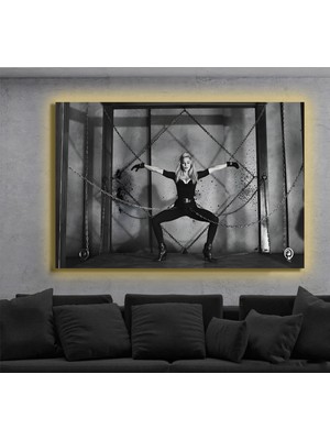 Marsilyan LED Işıklı Kanvas Tablo, 3D Dekoratif Baskılı Tablo Yapay Zeka Destekli Modern Tasarımlar 110