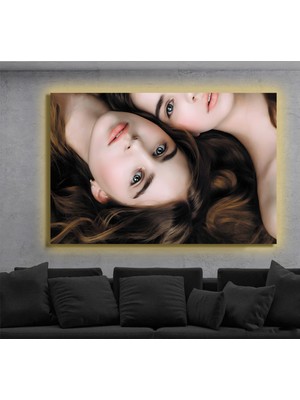 Marsilyan LED Işıklı Kanvas Tablo, 3D Dekoratif Baskılı Tablo Yapay Zeka Destekli Modern Tasarımlar 244