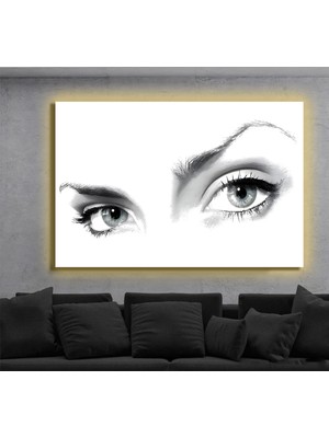 Marsilyan LED Işıklı Kanvas Tablo, 3D Dekoratif Baskılı Tablo Yapay Zeka Destekli Modern Tasarımlar 18