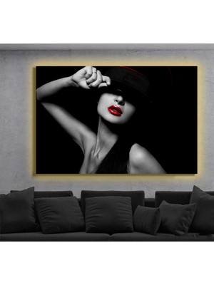 Marsilyan LED Işıklı Kanvas Tablo, 3D Dekoratif Baskılı Tablo Yapay Zeka Destekli Modern Tasarımlar 23