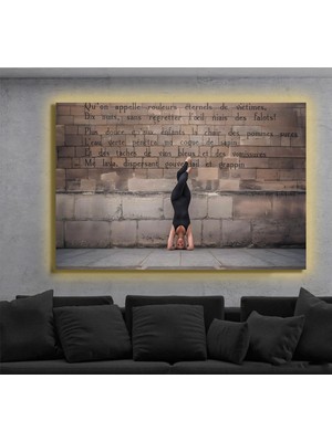 Marsilyan LED Işıklı Kanvas Tablo, 3D Dekoratif Baskılı Tablo Yapay Zeka Destekli Modern Tasarımlar 496