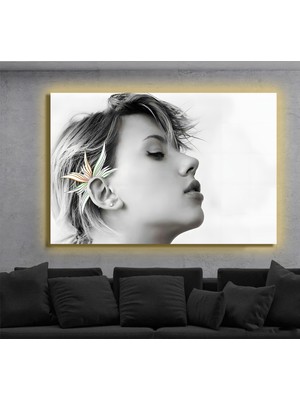 Marsilyan LED Işıklı Kanvas Tablo, 3D Dekoratif Baskılı Tablo Yapay Zeka Destekli Modern Tasarımlar 125