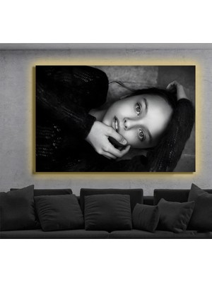 Marsilyan LED Işıklı Kanvas Tablo, 3D Dekoratif Baskılı Tablo Yapay Zeka Destekli Modern Tasarımlar 191