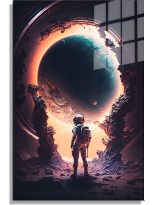 Marsilyan Space/uzay Yapay Zeka Özel Tasarım Cam Tablo Ofis, Mutfak Çocuk Odası, Salon 107