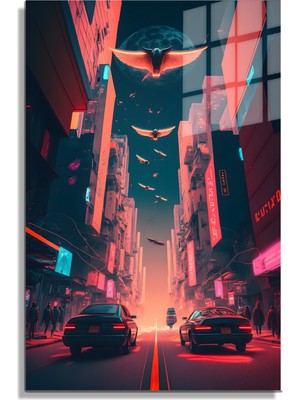 Marsilyan Space/uzay Yapay Zeka Özel Tasarım Cam Tablo Ofis, Mutfak Çocuk Odası, Salon 226