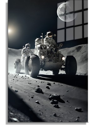 Marsilyan Space/uzay Yapay Zeka Özel Tasarım Cam Tablo Ofis, Mutfak Çocuk Odası, Salon 52