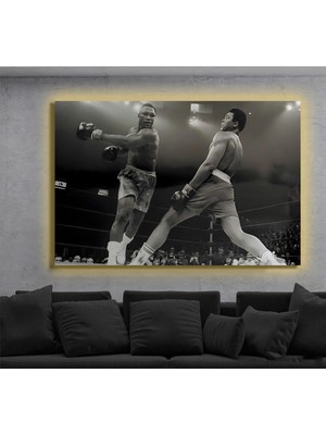 Marsilyan LED Işıklı Kanvas Tablo, 3D Dekoratif Baskılı Tablo Yapay Zeka Destekli Modern Tasarımlar 269