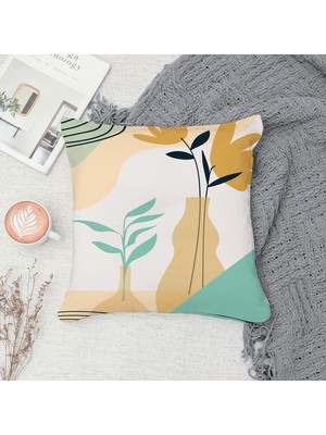 Çift Taraf Baskılı Gizli Di Özel Tasarım Süet Dokulu Kırlent Kılıfı Takımı 38