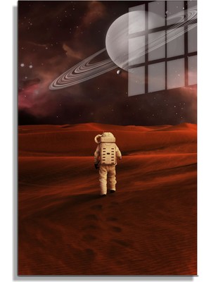 Marsilyan Space/uzay Yapay Zeka Özel Tasarım Cam Tablo Ofis, Mutfak Çocuk Odası, Salon 21