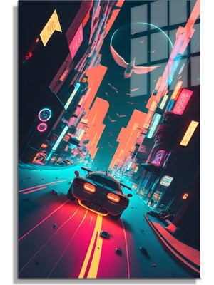 Marsilyan Space/uzay Yapay Zeka Özel Tasarım Cam Tablo Ofis, Mutfak Çocuk Odası, Salon 160