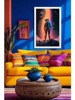 Marsilyan Space, Uzay, Yapay Zeka Mdf Plastik Çerçeveli Dekoratif Tablo 84