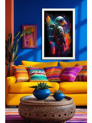 Marsilyan Space, Uzay, Yapay Zeka Mdf Plastik Çerçeveli Dekoratif Tablo 106